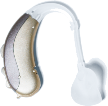 Illustration of a hearing aid, indicating audiology services or related products.